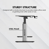 Fantech WS414 Adjustable Height Desk with Sturdy Steel Frame and Powerful Electric Motor