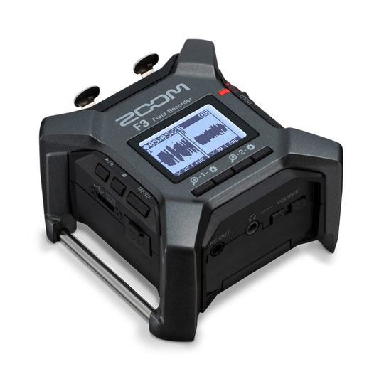 Zoom F3 32-Bit Float Field Audio Recorder with Dual A/D Converters, XLR Inputs, and 192 kHz WAV Recording