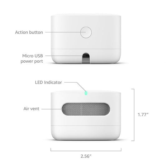 Amazon Smart Air Quality Monitor – Track Indoor Air, Works with Alexa