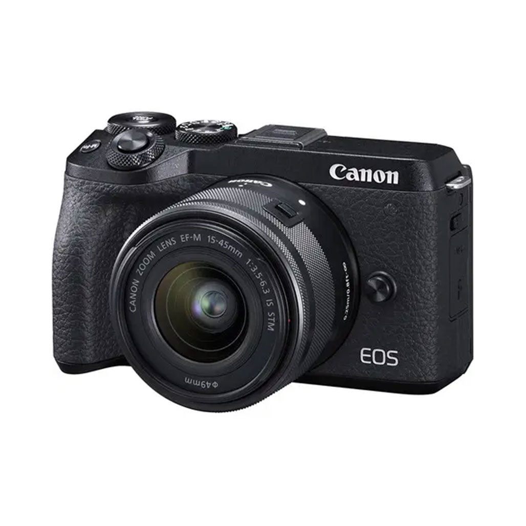 Canon EOS M6 Mark II Mirrorless Camera with 15-45mm Lens – 32.5MP, 4K Video, Dual Pixel AF