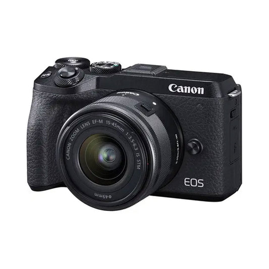 Canon EOS M6 Mark II Mirrorless Camera with 15-45mm Lens – 32.5MP, 4K Video, Dual Pixel AF