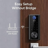 Eufy Security Smart Lock S230 – Keyless Fingerprint Entry with Wi-Fi, BHMA Certified, IP65 Weatherproof