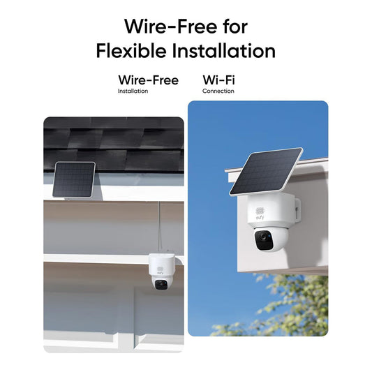 Eufy SoloCam E30 – 2K Solar Security Camera with 360° Pan, AI Tracking, and No Monthly Fees