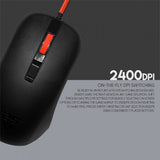 Fantech G13 Rhasta II RGB Optical Gaming Mouse – 2400 DPI, 4 Buttons, 5 Million Click Lifespan, 1.8m Nylon Braided Cable