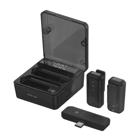 Green Lion 2-in-1 Digital Display Microphone for Type-C Devices - Long Battery Life and High Sensitivity
