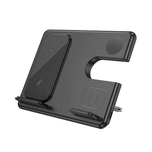 Hoco Flash CQ2 Wireless Charging 3-in-1 Foldable Desktop Stand for Samsung Devices