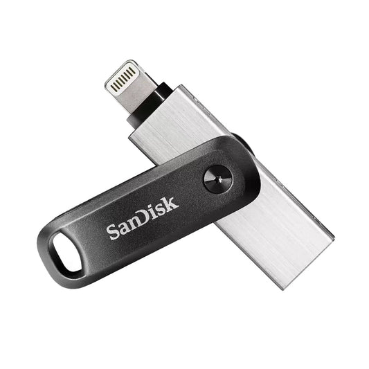 SanDisk iXpand 128GB USB 3.0 Flash Drive Go – iPhone-Compatible Portable Storage with Automatic Backup