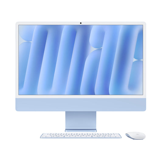 Apple iMac 24" Nano Texture Glass (Late 2024) - M4 Chip - 10-Core CPU - 10-Core GPU - 32GB RAM - 1TB SSD - Blue