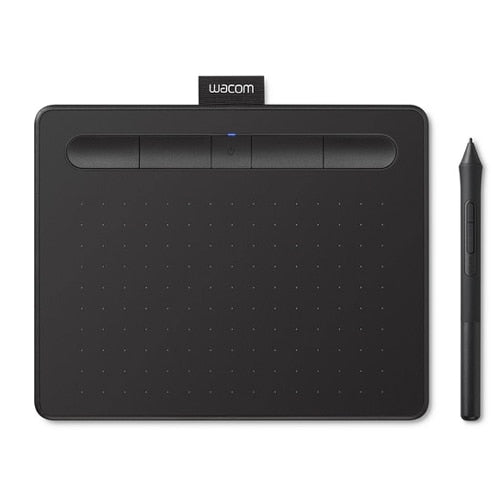 Wacom Intuos CTL6100WL Bluetooth Creative Pen Tablet (Black) - 6 x 3.7" Active Area, 4096 Pressure Levels, 4 Customizable Buttons