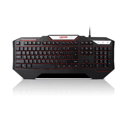 Lenovo Legion K200 Backlit Gaming Keyboard - RGB Lighting, 12 Anti-Ghosting Keys, USB Compatibility