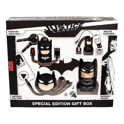 Tribe DC Batman Movie Gift Box, Keyline microUSB, 16gb USB drive, BT Speaker, Ear Phone Baggy