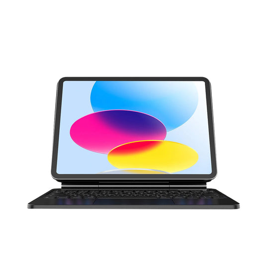 BluPebble iPad 10th Gen Magic Folio Keyboard with Trackpad | English & Arabic | Backlit | Multi-Touch Gestures