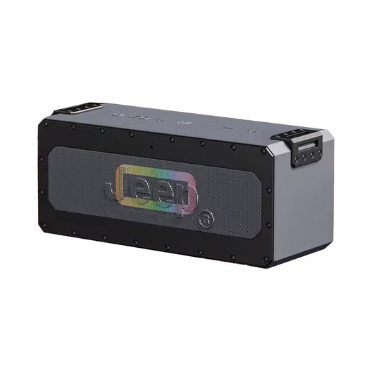 JEEP JP-SW001 - 100W IPX7 Waterproof Wireless Bluetooth Speaker with RGB Lighting and DSP Effect - Portable Outdoor Speaker with TWS, 20-Hour Battery Life, and Metal Cabinet