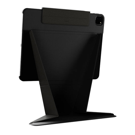 Mageasy LIFT Standing & Folding Folio iPad Case for iPad Pro 12.9" (2018-2022) | Stain-Resistant & Multi-Angle Stand