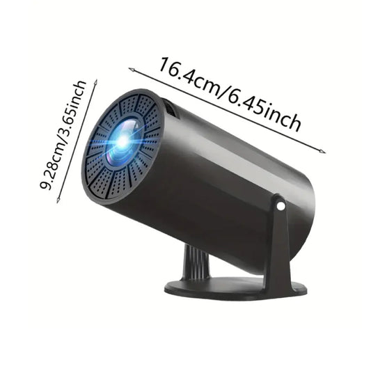 Porodo LFS102 Wireless Mirroring Projector – Multi-Angle, Auto Keystone, Full HD, 4K Support