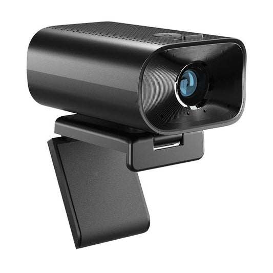 Powerology 1080P FHD Conference Webcam with Tripod, Dual MIC, and AI Noise Reduction