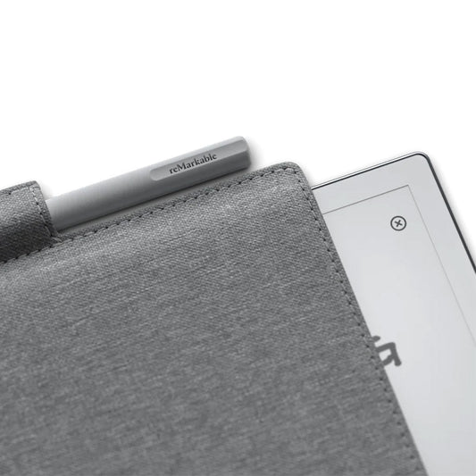 reMarkable 2 Folio Case - Gray Premium Leather Protection