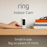 Ring Indoor Camera (1st Gen) – Smart Wi-Fi Home Security Camera with Two-Way Talk, Motion Detection, Night Vision, and Full HD Live Video – White