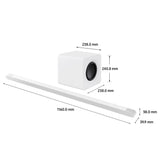 Samsung HW-S801B Ultra Slim Lifestyle Soundbar with Wireless Subwoofer – Dolby Atmos, Adaptive Sound, and Alexa Built-in