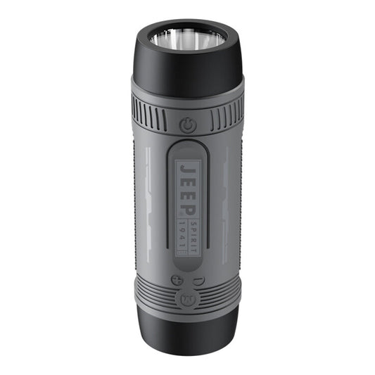 Jeep JPS-SC002 Outdoor Bluetooth Speaker - 3600mAh Portable Camping Sound System with Flashlight, Power Bank, High Volume Subwoofer, and Long Battery Life