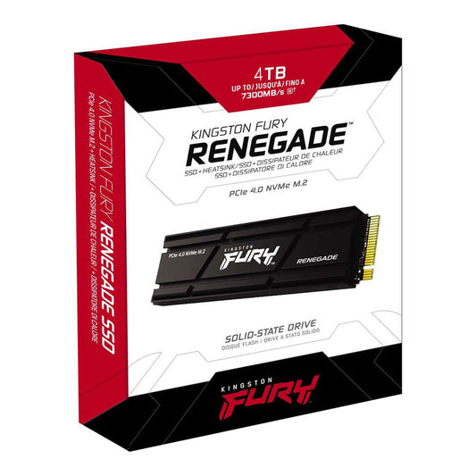 Kingston FURY Renegade 4TB PCIe 4.0 NVMe M.2 SSD with Heatsink – Unmatched Performance for High-Power Users