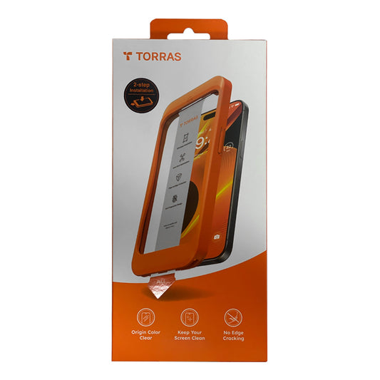 Torras Install Master Screen Protector for iPhone 16 Pro - Clear, Drop-Tested, Anti-Fingerprint Protection