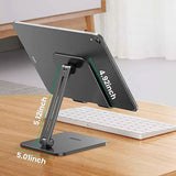 UGreen LP134 Foldable Metal Tablet Stand - Grey | Adjustable Aluminum Holder for Tablets and Smartphones